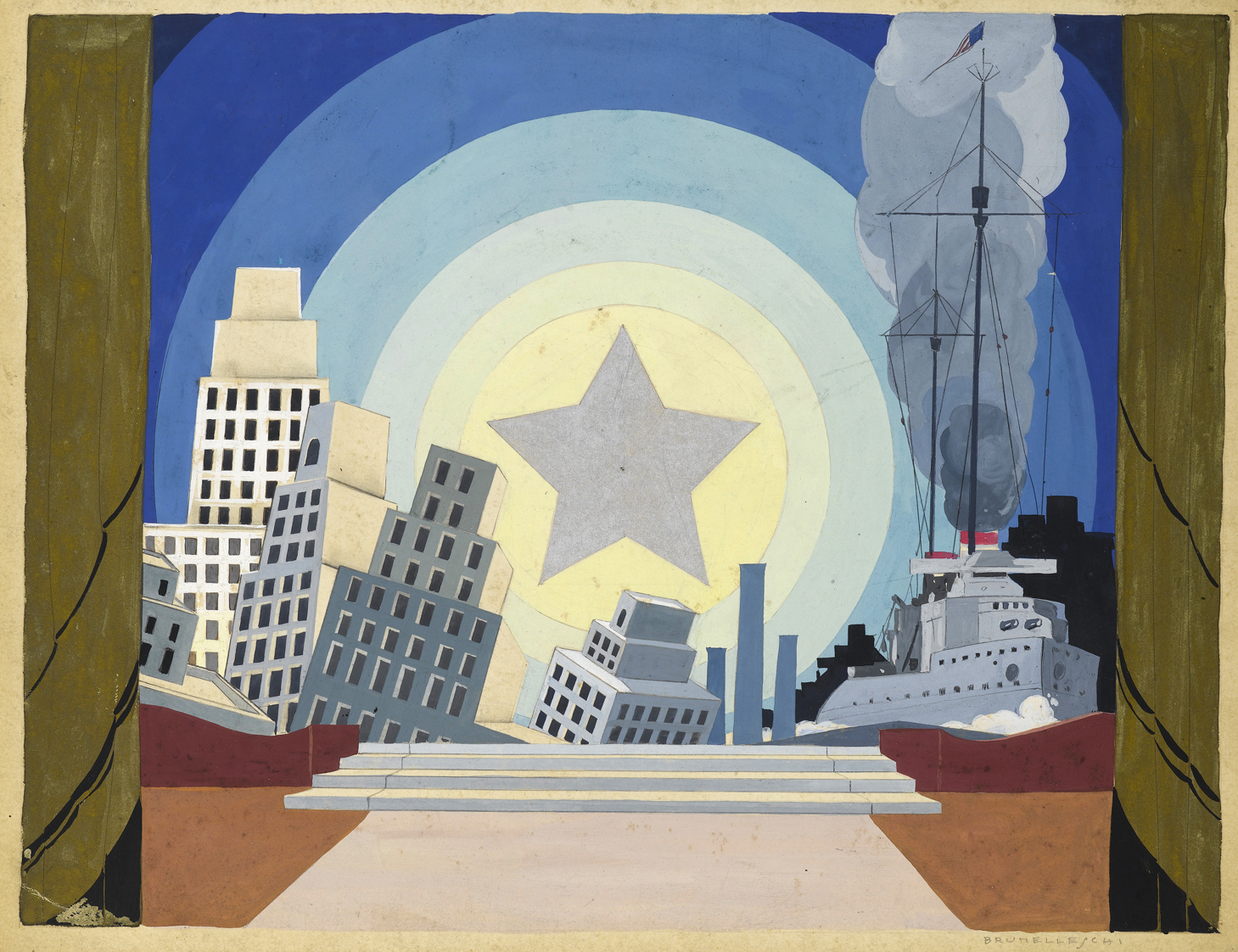 Design for a Stage Set: America